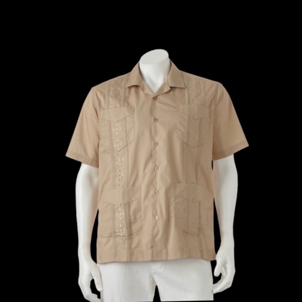 The Havanera Co. Guayabera Four-Pocket Button-Down Shirt
